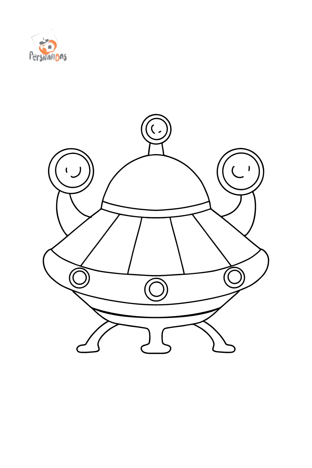 Alien spaceship coloring pages ♥ Online and Print for Free!