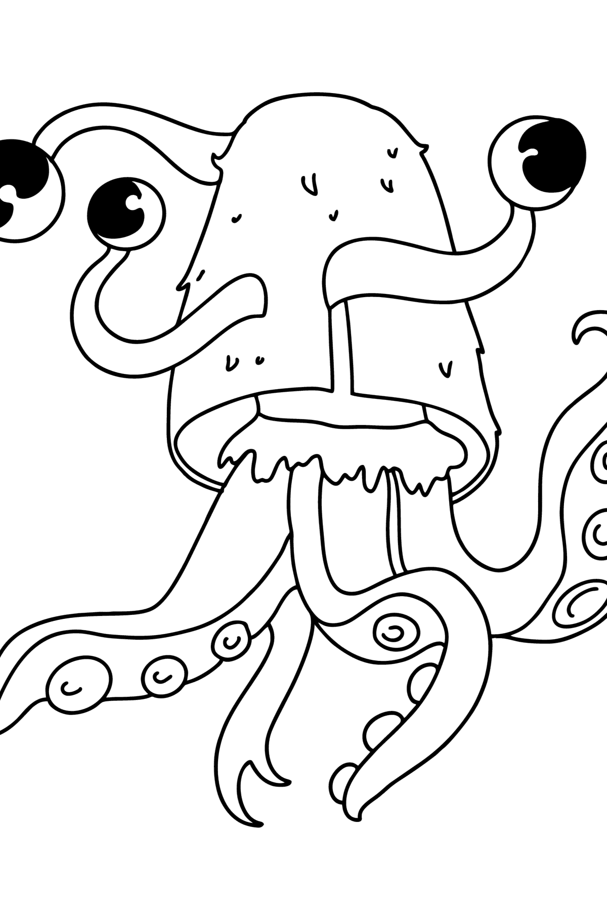 Monster Alien coloring page - Coloring Pages for Kids