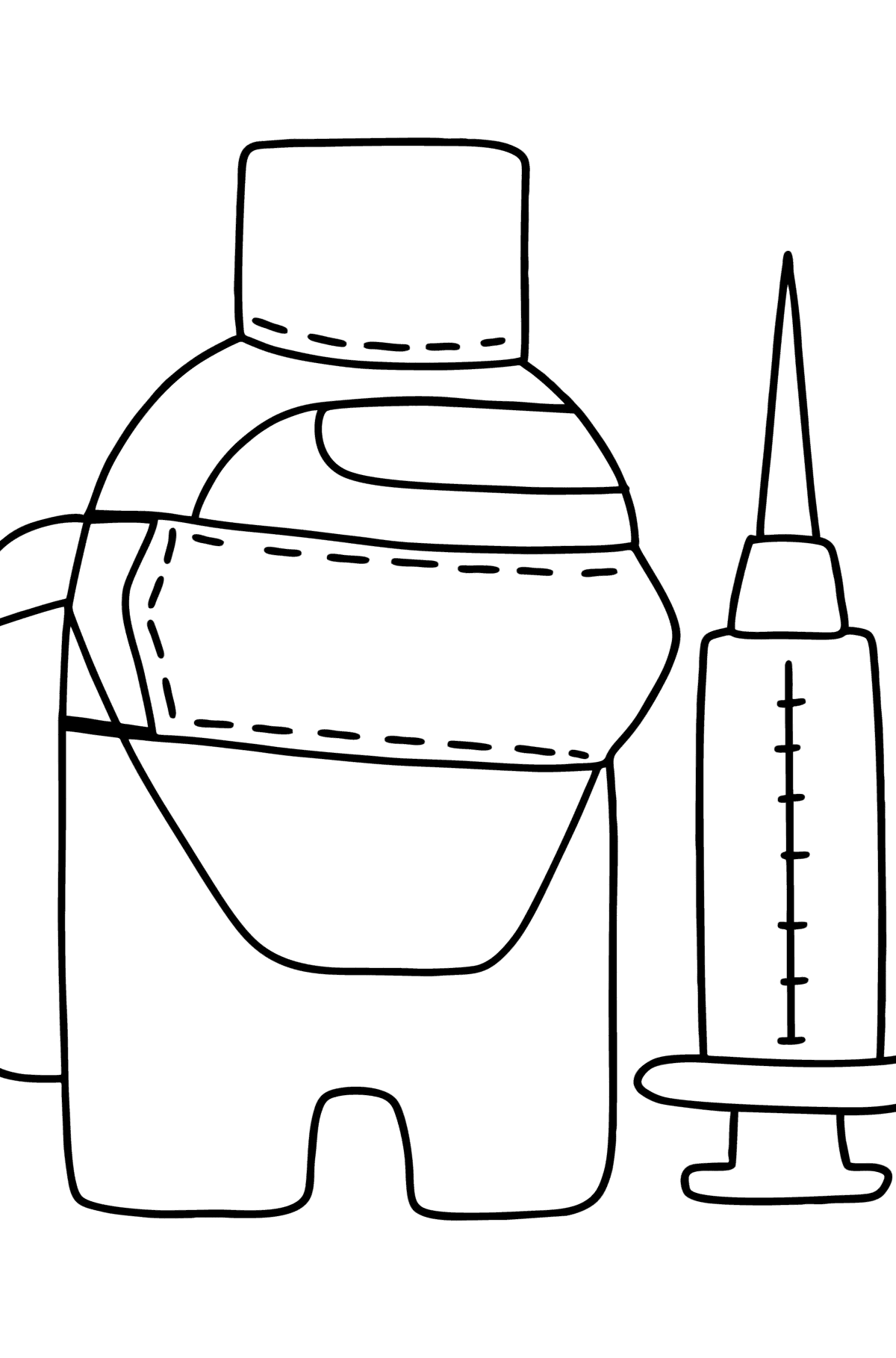 Among Us coloring page Online - Coloring Pages for Kids