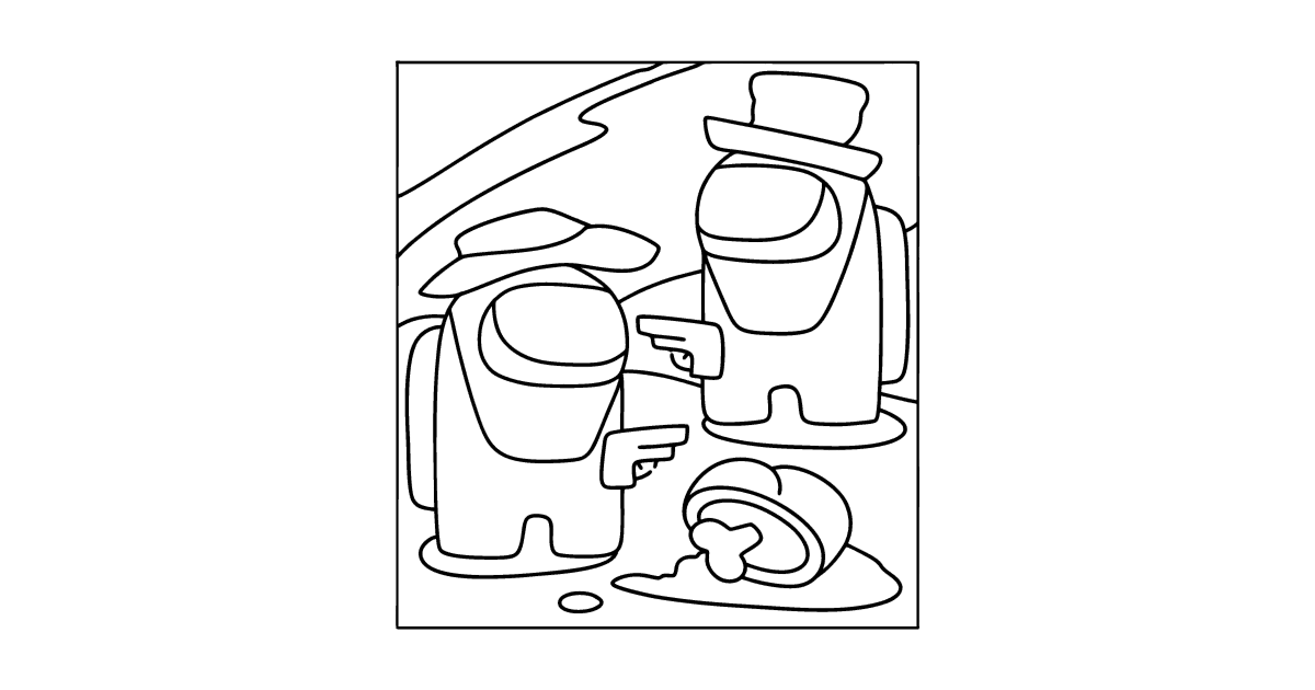 Coloring Among Us Scary story ♥ Online and Print for Free!