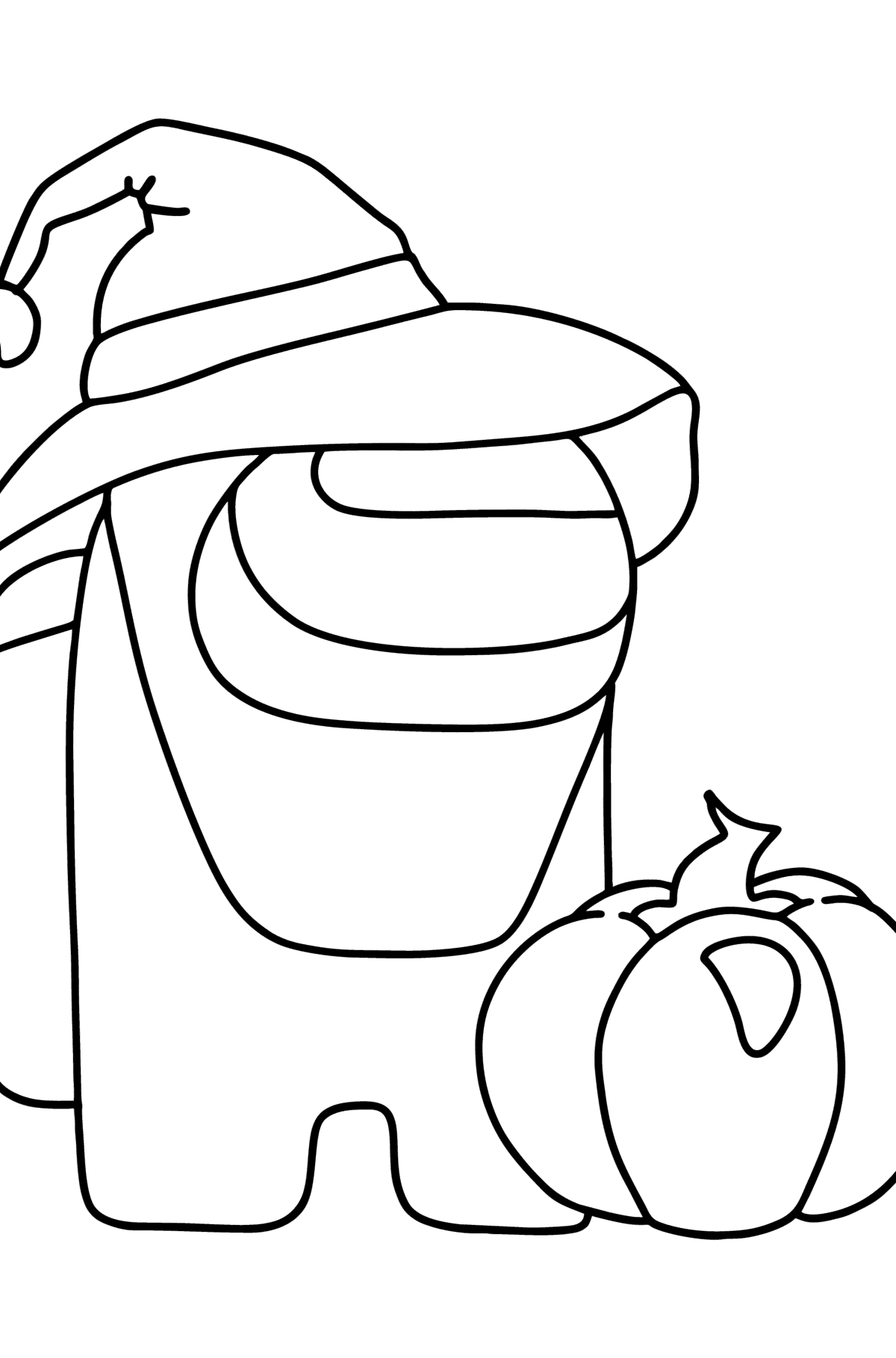 Among Us coloring page - Halloween - Coloring Pages for Kids