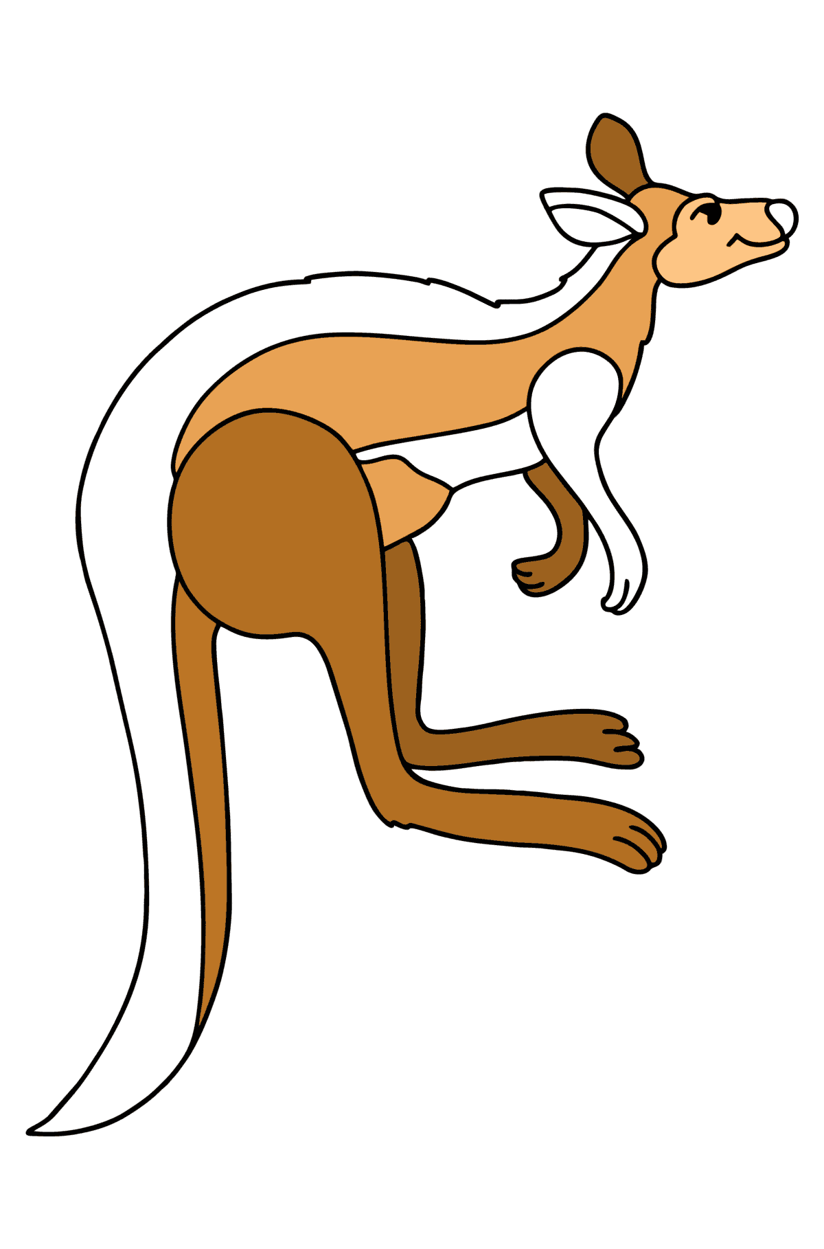 Antelope Kangaroo сolouring page - Coloring Pages for Kids