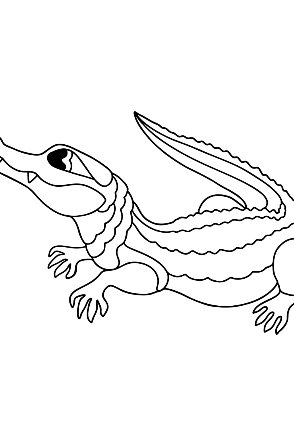 Freshwater crocodile Australia сoloring page ♥ Online and Print