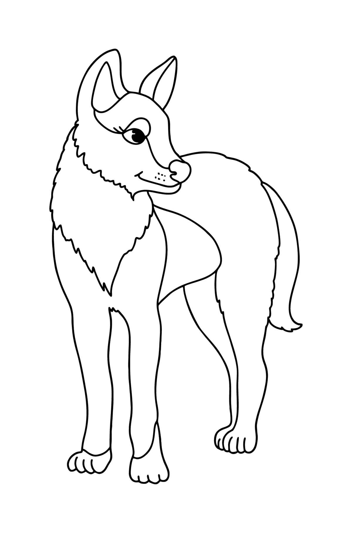Dingo dog сoloring page - Coloring Pages for Kids