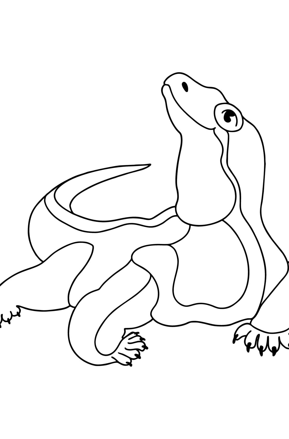 Monitor lizard сoloring page - Coloring Pages for Kids