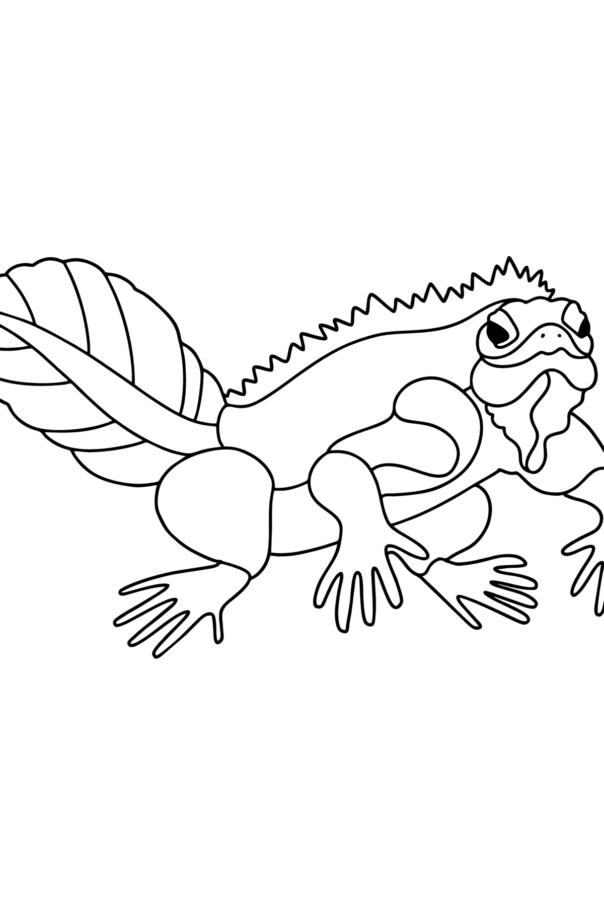 Water dragon сoloring page - Coloring Pages for Kids