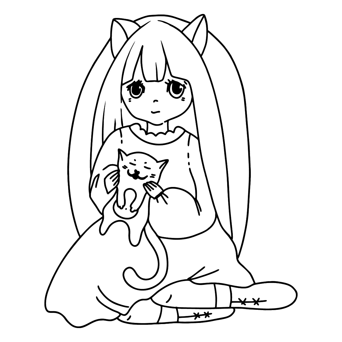 Free Printable Anime Coloring Pages for Kids