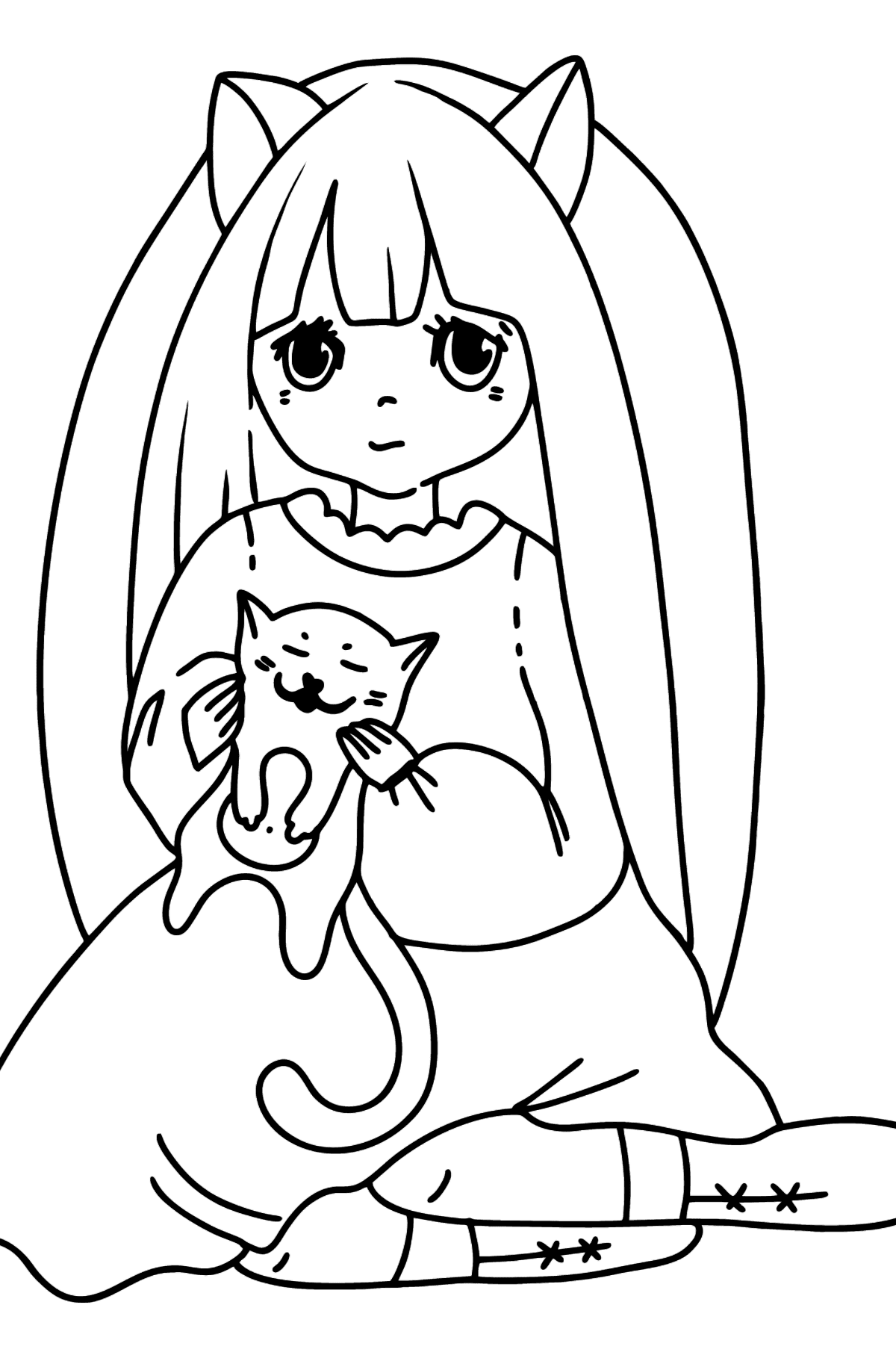 Desenhos para colorir Anime