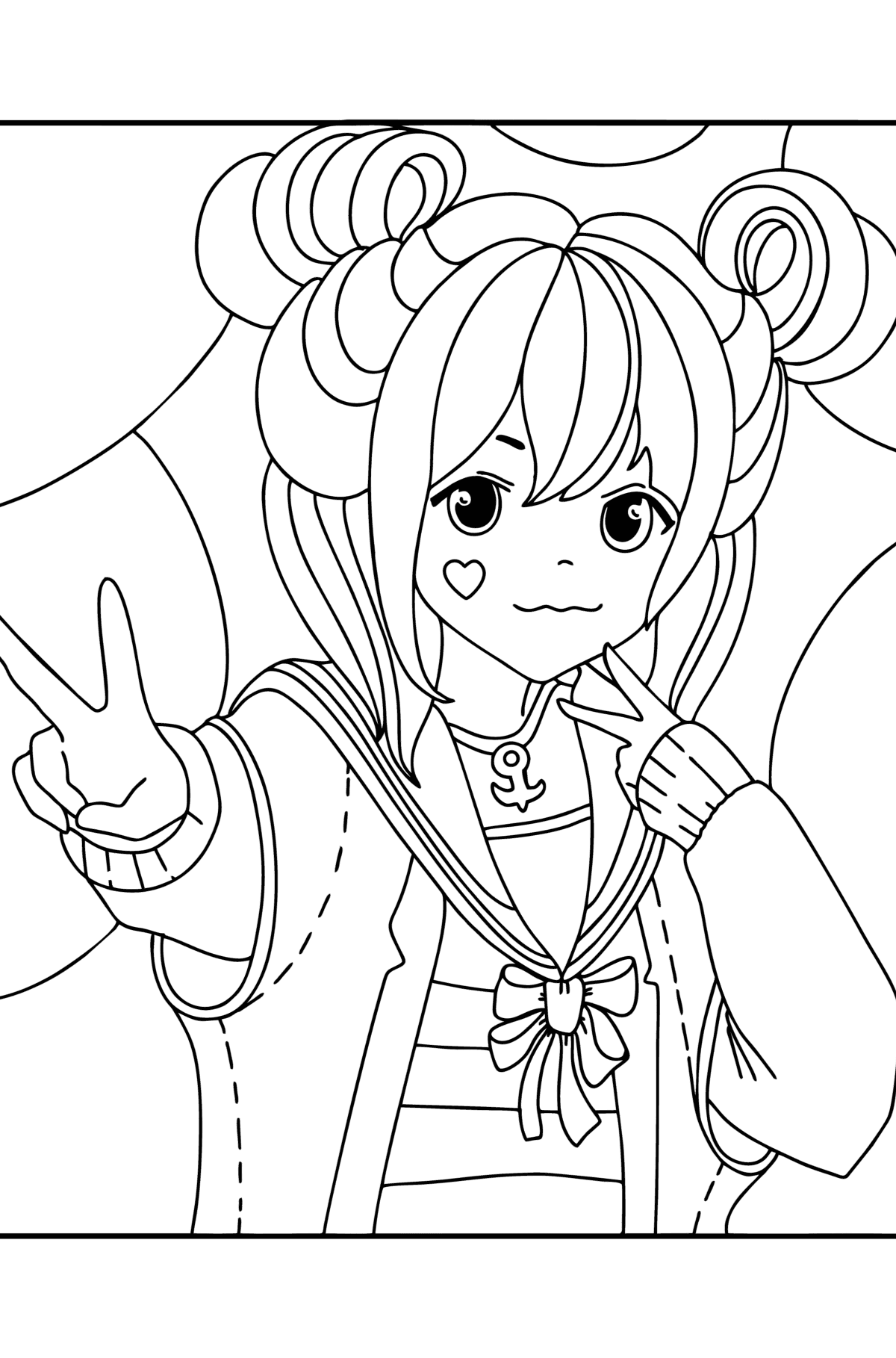  440 Collections Coloring Pages For Anime Best