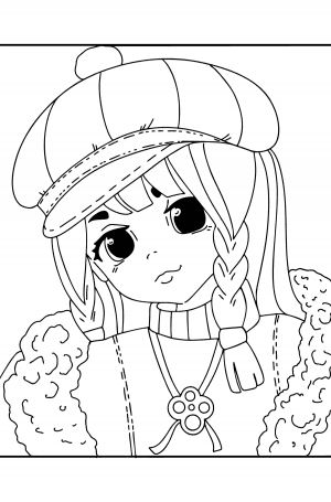Anime coloring pages for Kids ♥ Print and Online Free!