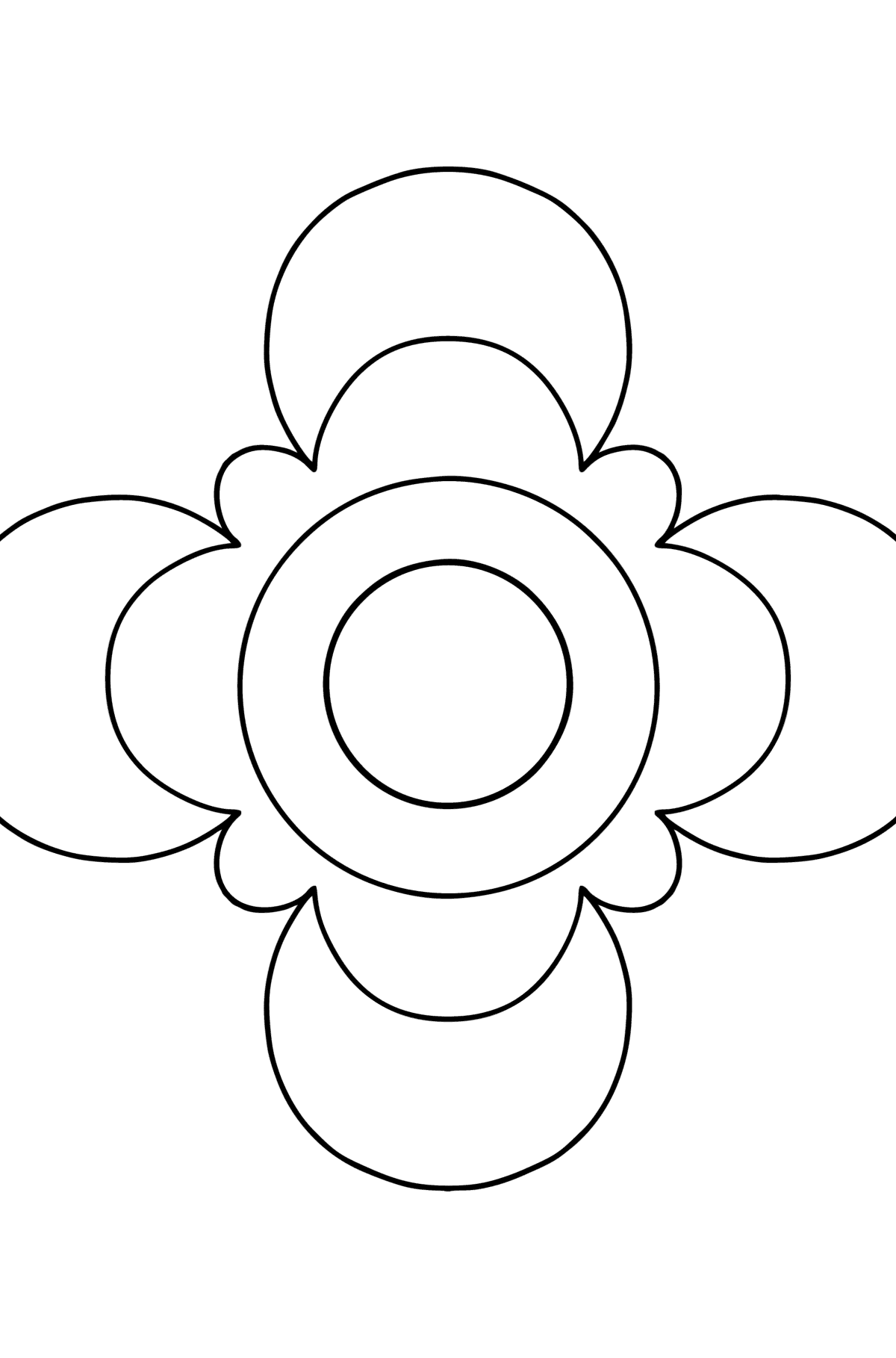 Coloring Anti stress flower for kids - Coloring Pages for Kids