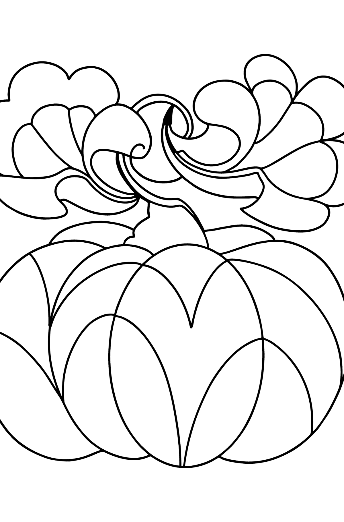 Calming Anti stress Pumpkin coloring page - Coloring Pages for Kids