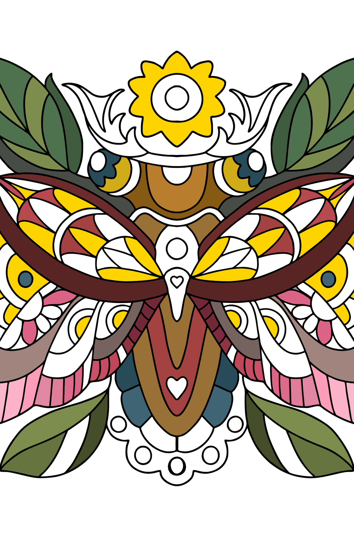 Stress relief Insect coloring page - Coloring Pages for Kids
