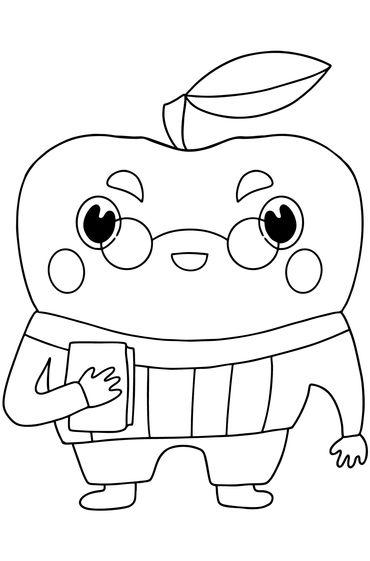 Apple intelligent сoloring page - Coloring Pages for Kids