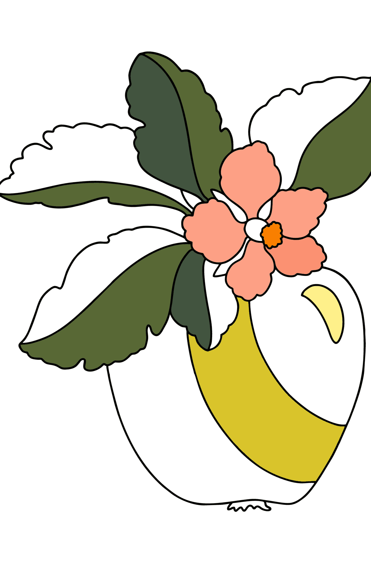 Dibujo Manzana madura para colorear - Dibujos para Colorear para Niños