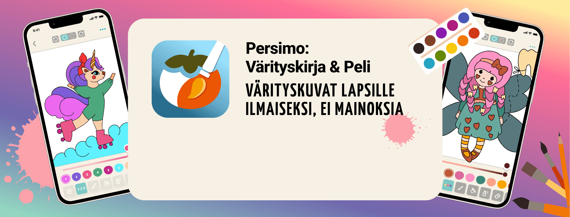 Persimo värityspeli lapsille