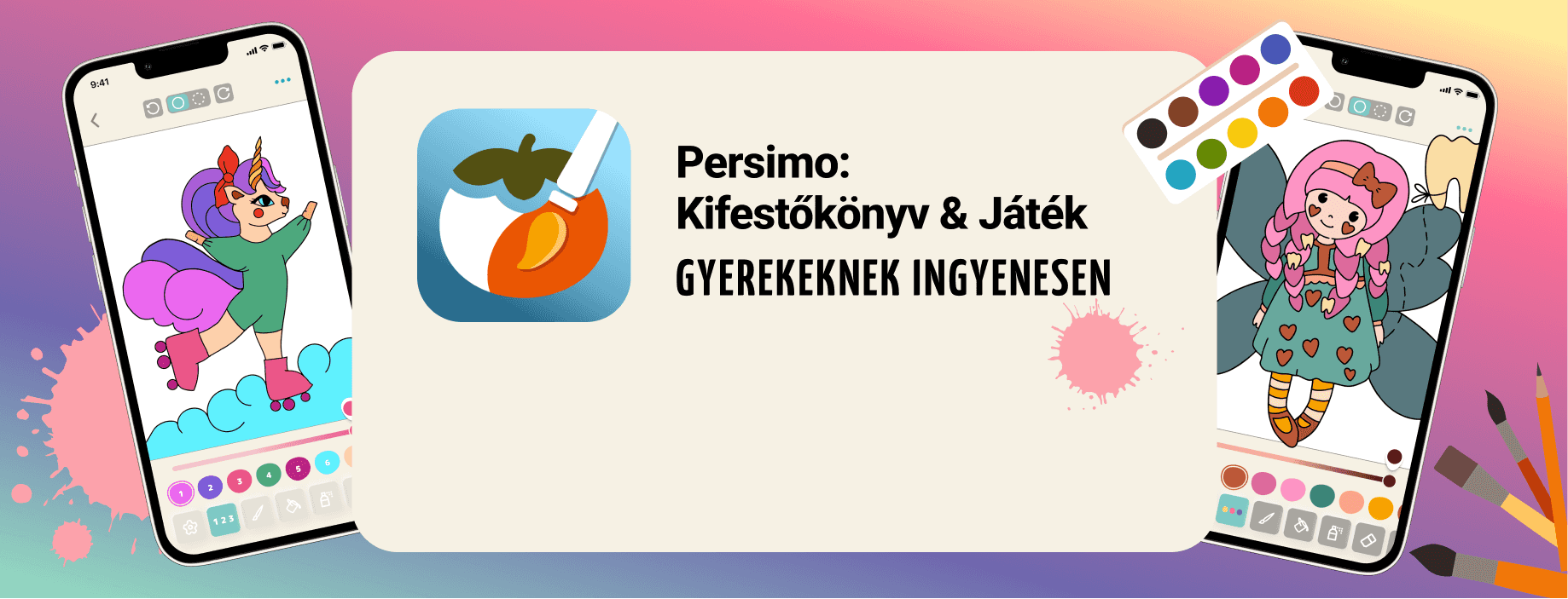 Persimo színező játék gyerekeknek