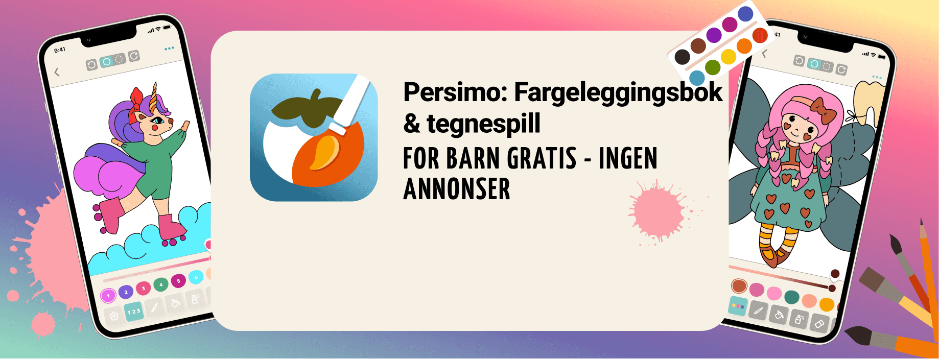 Persimo fargeleggingsspill for barn