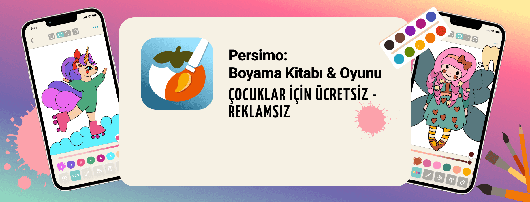 Çocuklar için Persimo Boyama oyunu