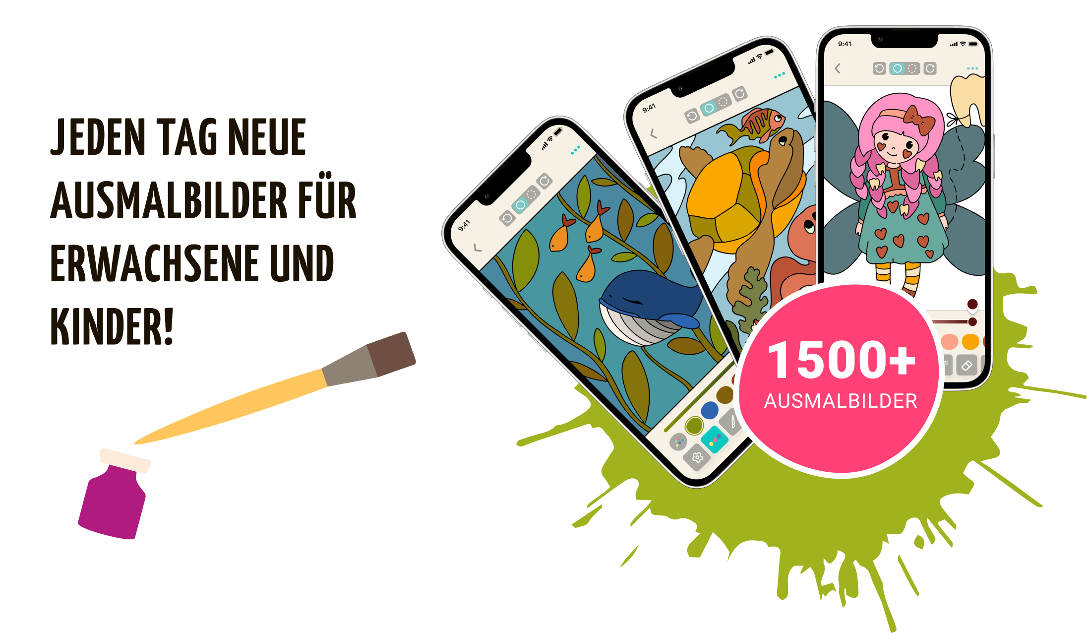 Jeden Tag neue Malvorlagen im Spiel