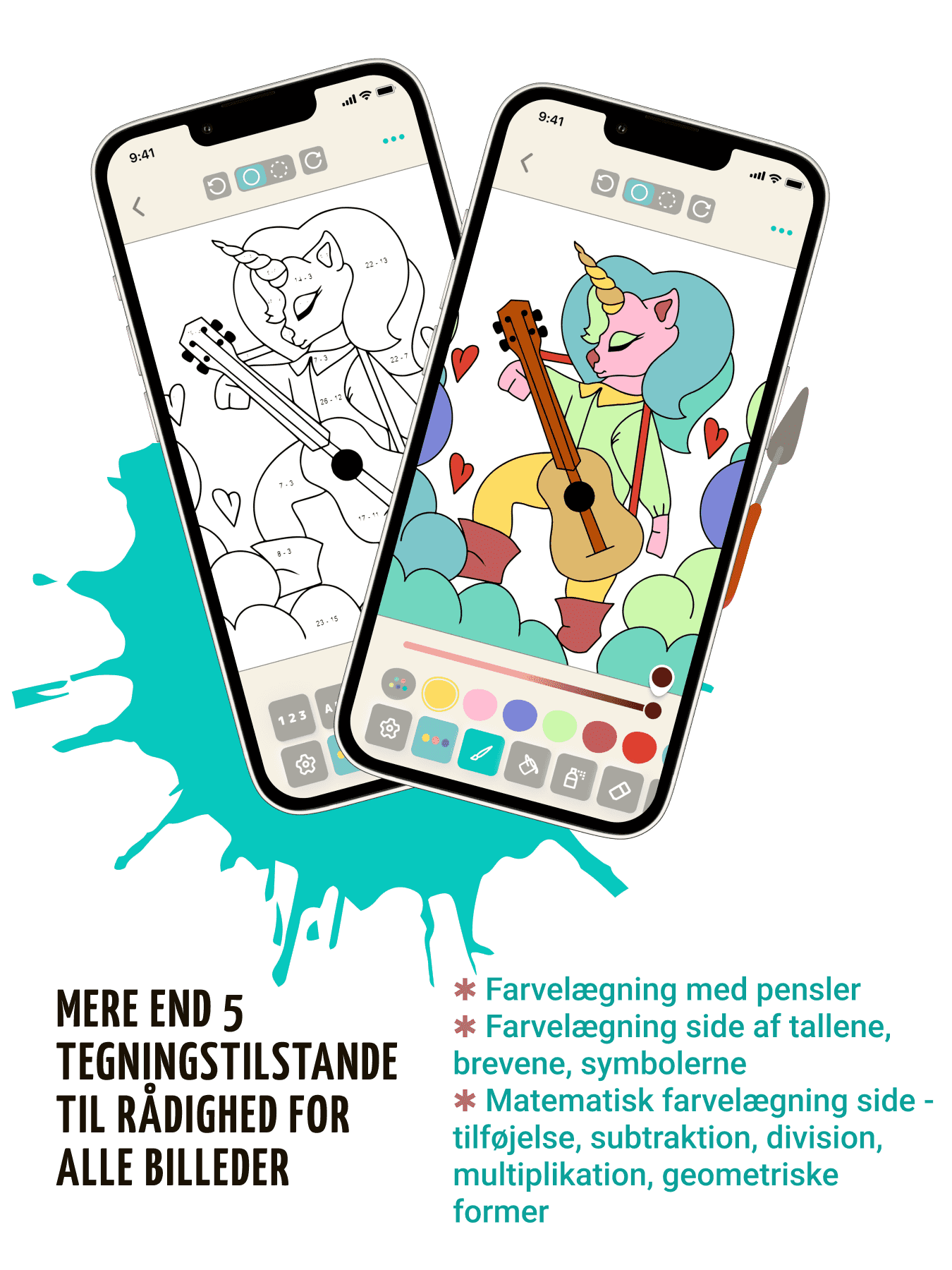 Talspil og matematik malebog