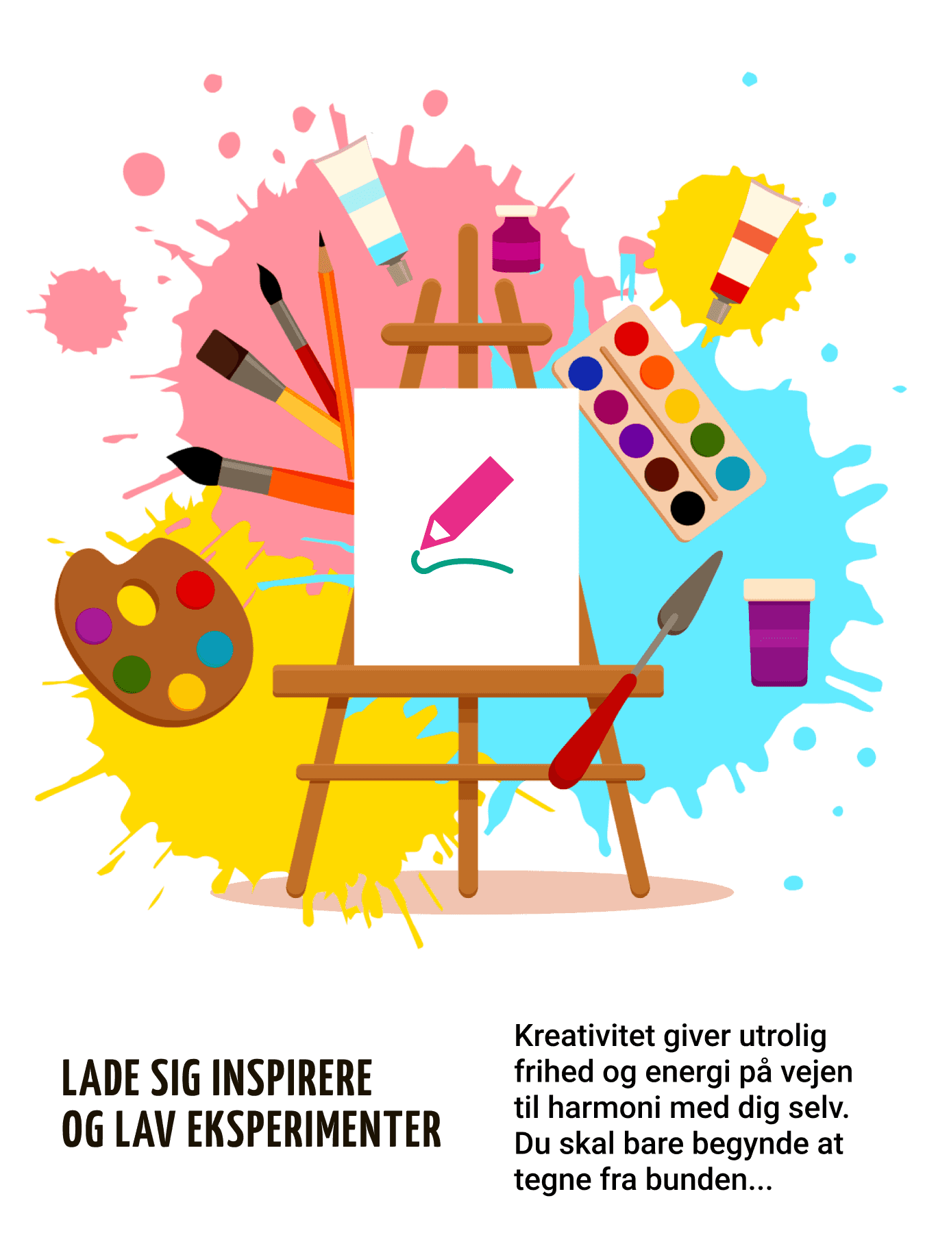 Farvelægning og tegning for børn