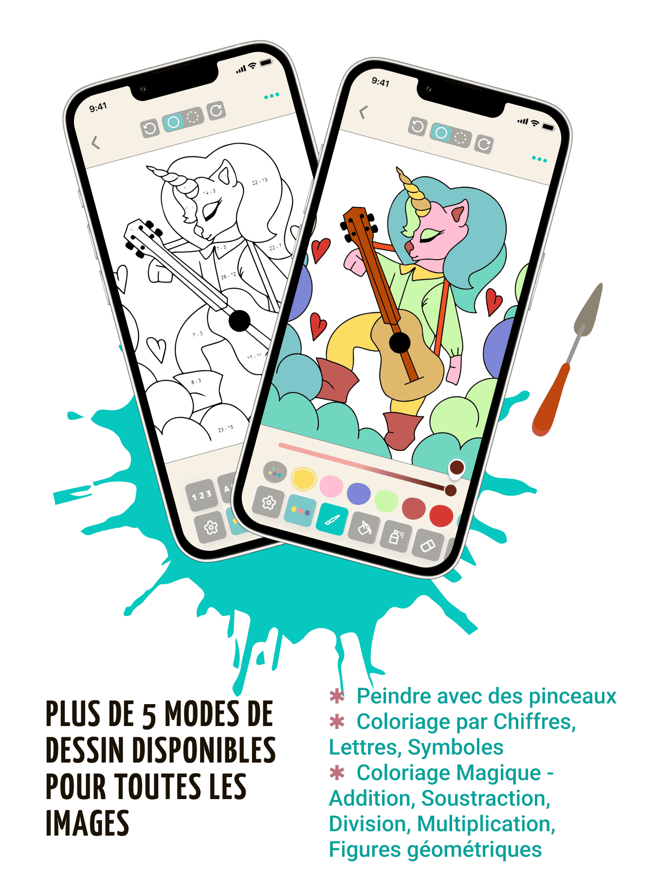 Numéro Game et livre de coloriage mathématique