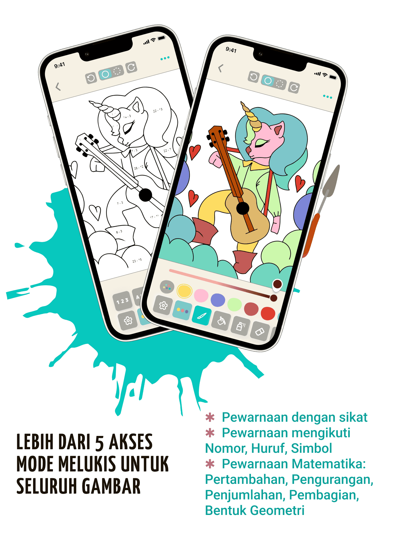 Game Number dan Buku Mewarnai Matematika