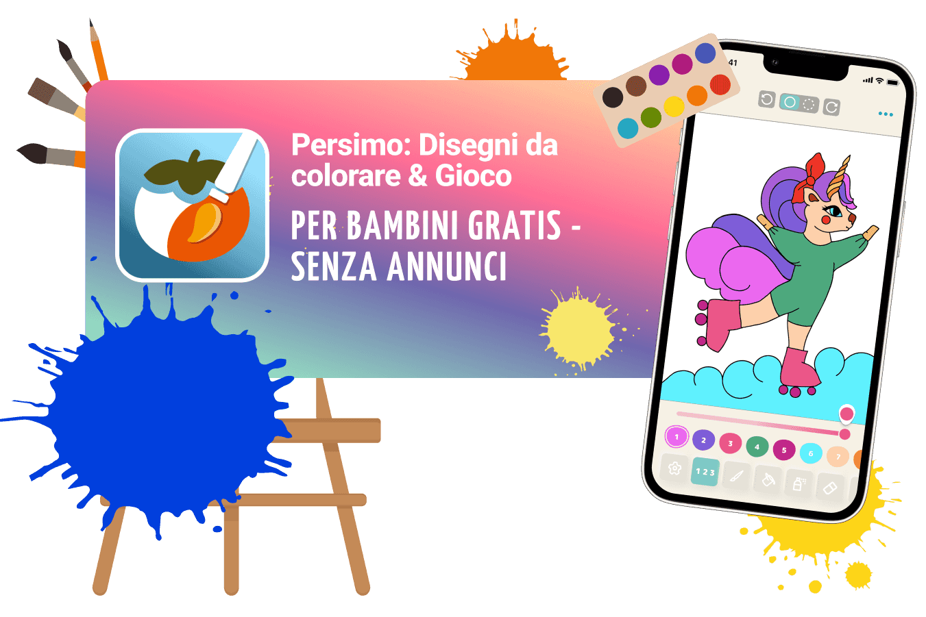 Gioco di libri da colorare per bambini