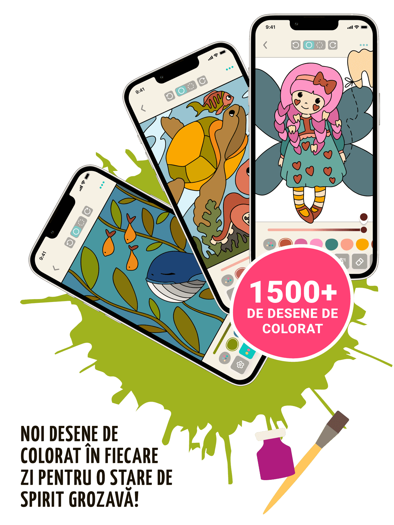 Joc de colorat - desene simple și complexe