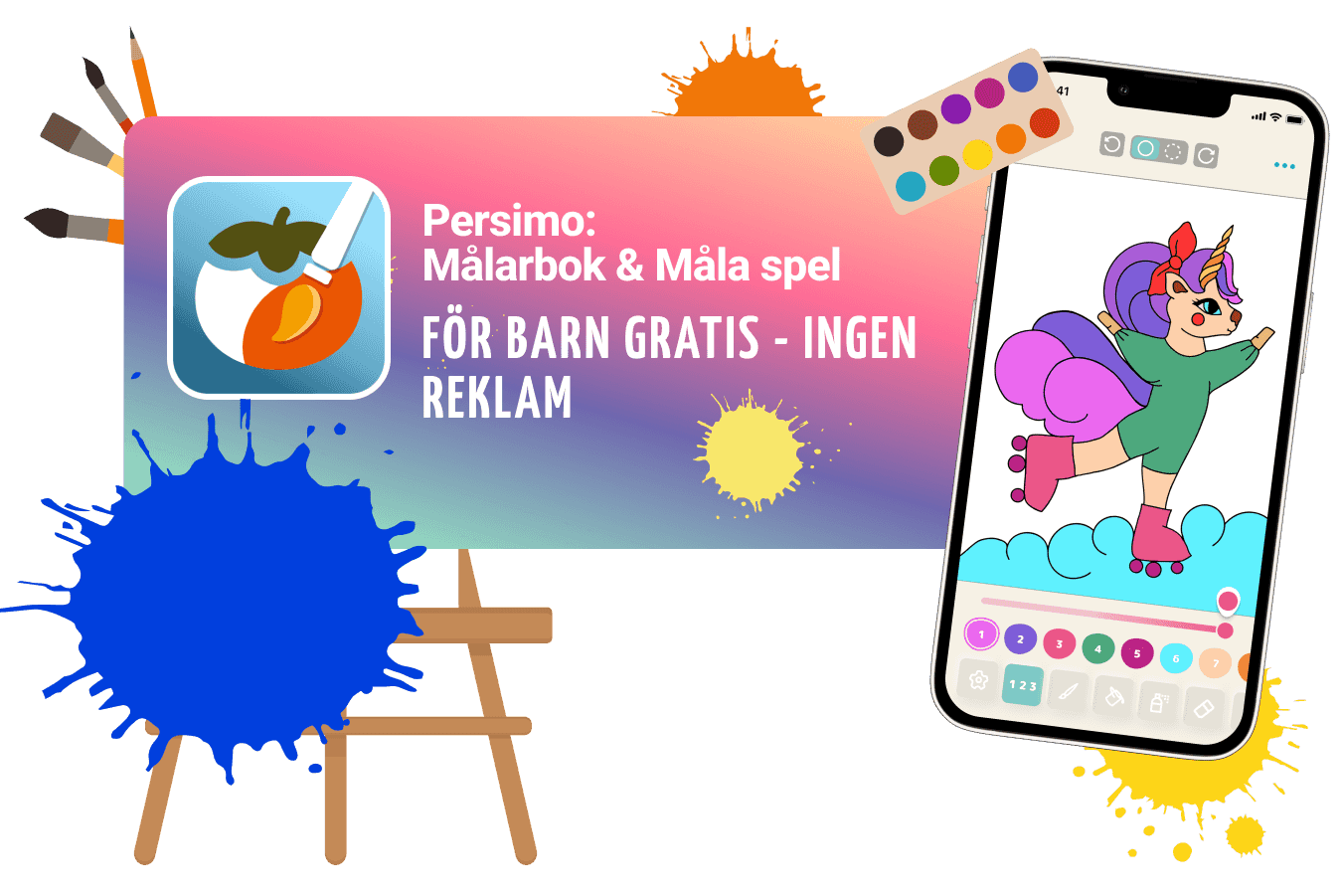 Intressant målarbok för barn