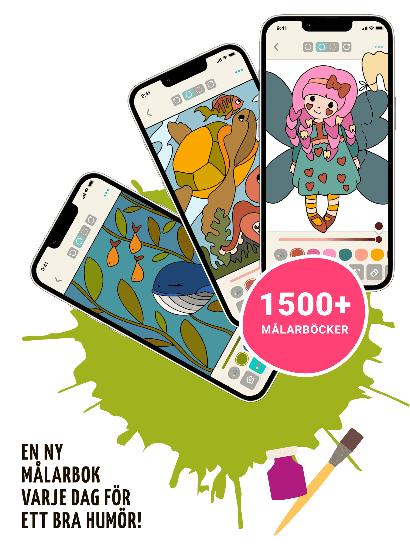 Målarspel - enkla och komplexa ritningar