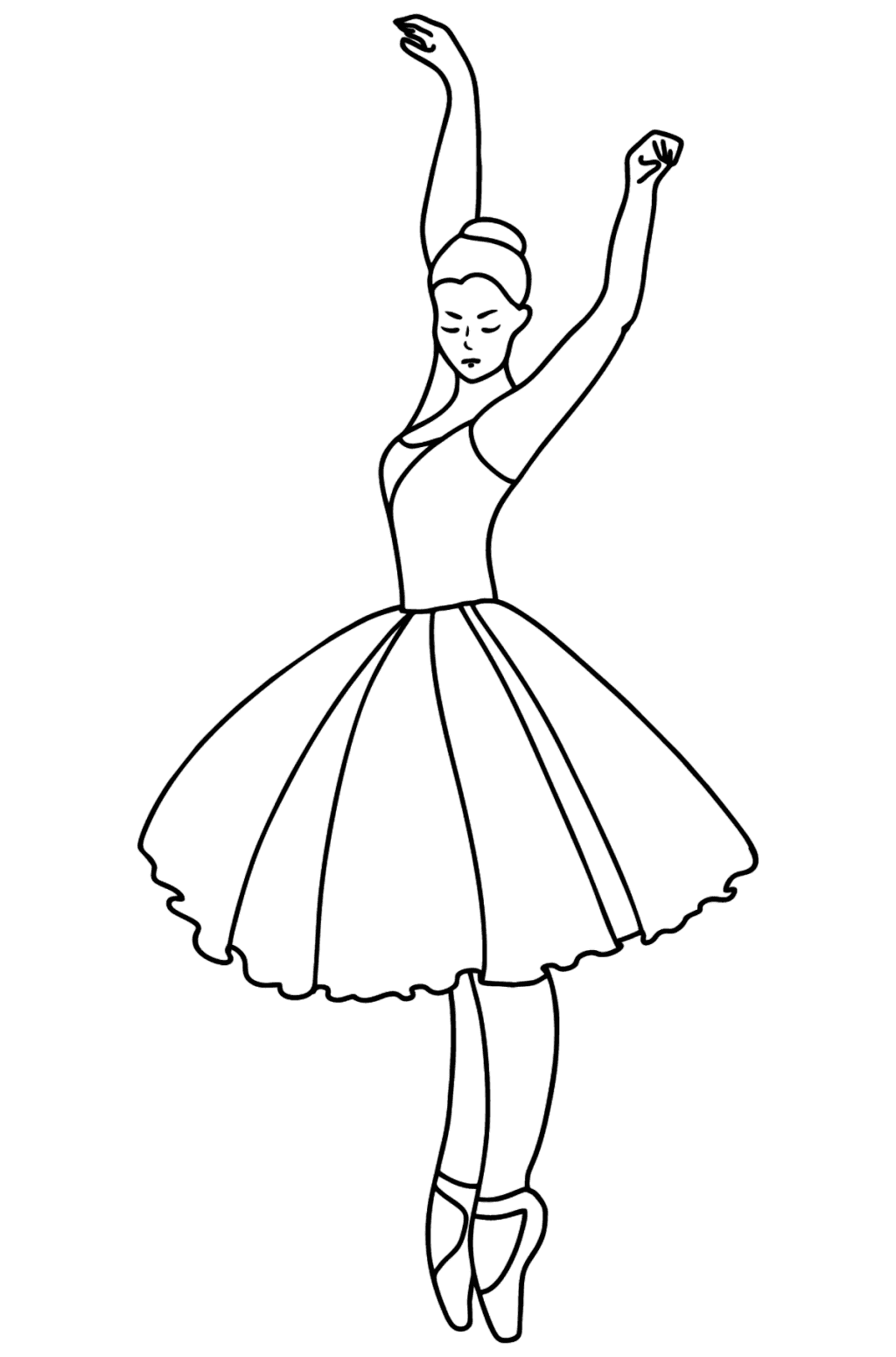 Ballerina coloring pages for Kids - Print for Free, and Color Online!