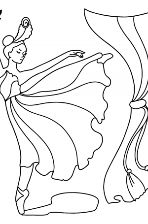 Ballerina coloring pages for Kids - Print for Free, and Color Online!