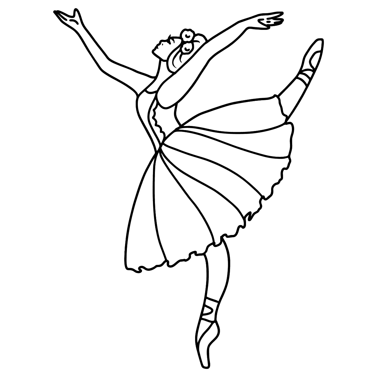 Раскраска балерина Фелис