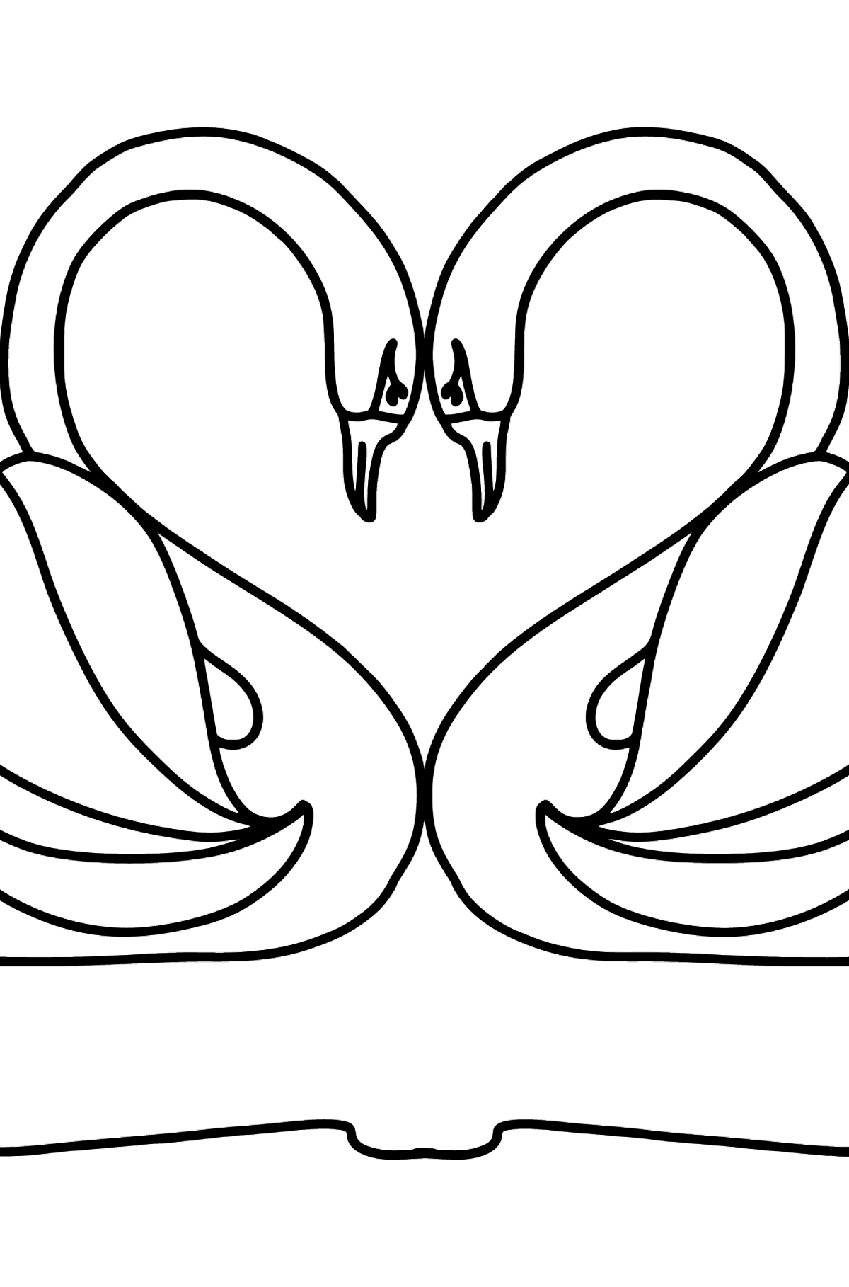Black Swans coloring page - Coloring Pages for Kids