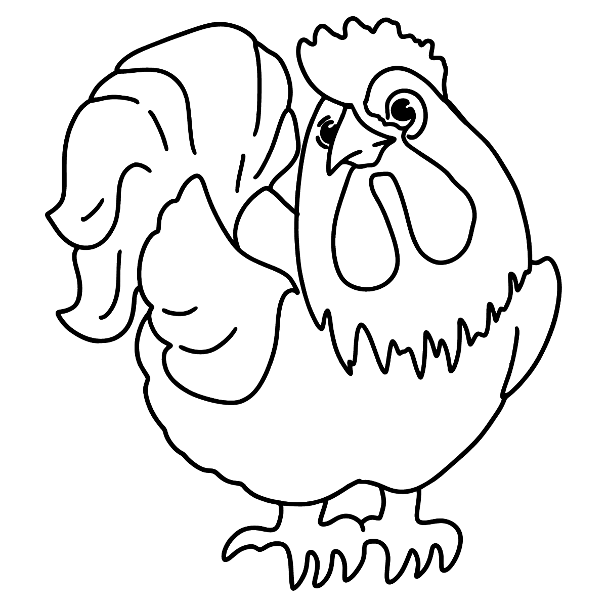 Rooster coloring page ♥ Online or Printable for Free!
