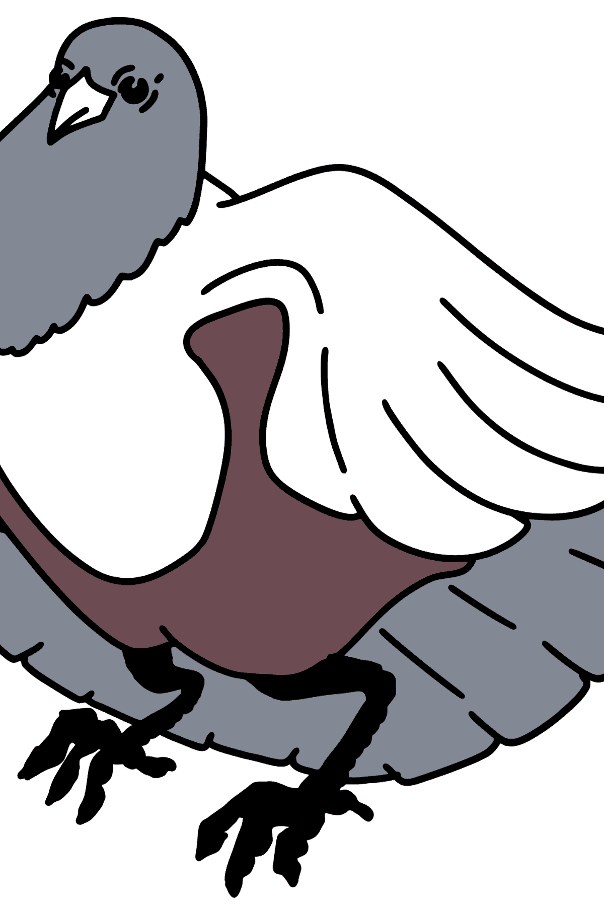 Desenho para colorir Dove - Desenhos para Colorir para Crianças