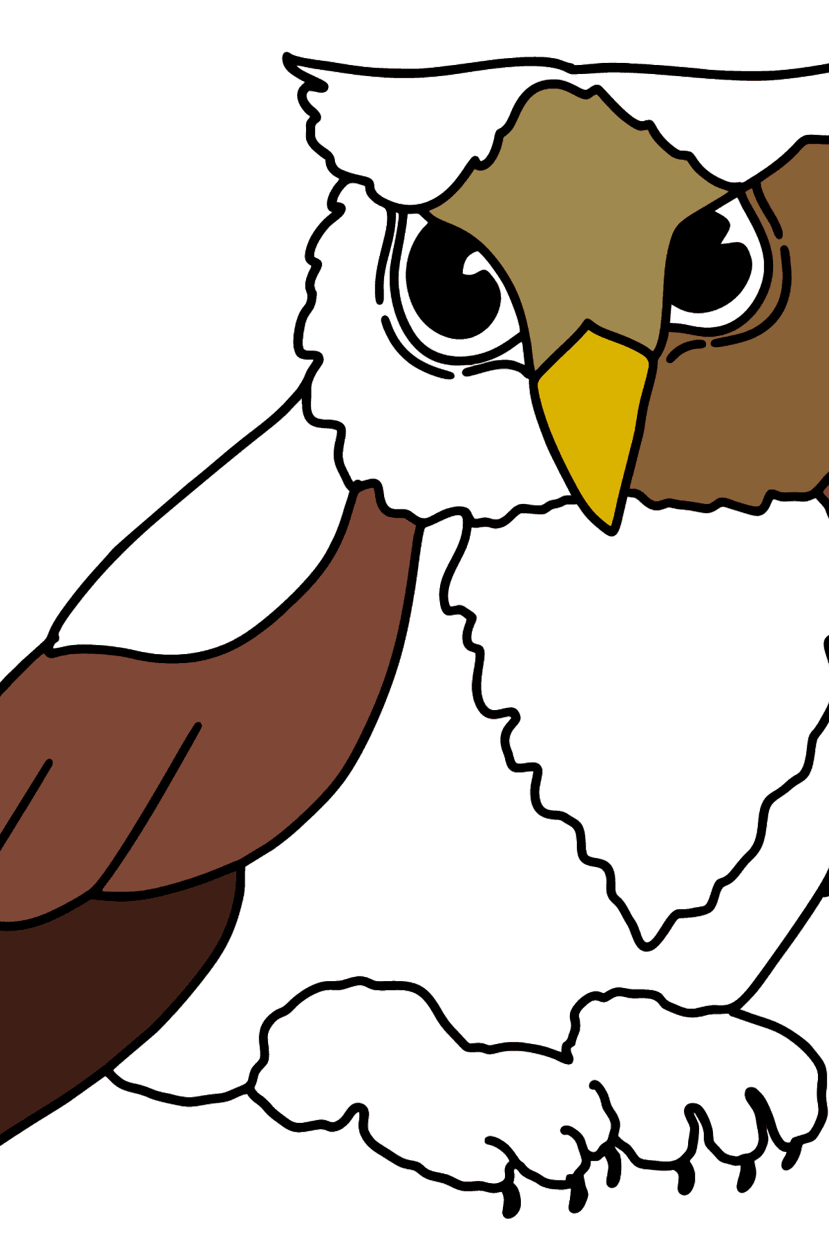 Owlet värityskuva - Värityskuvat lapsille
