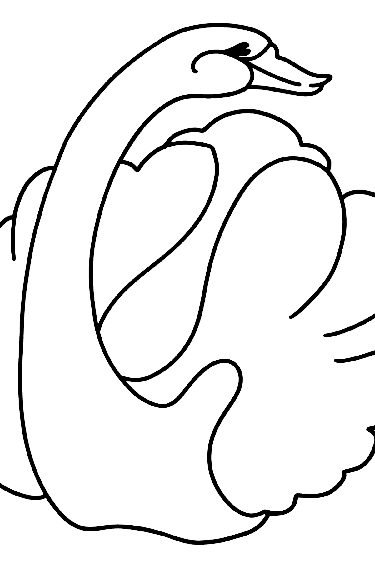 Swan coloring page - Coloring Pages for Kids