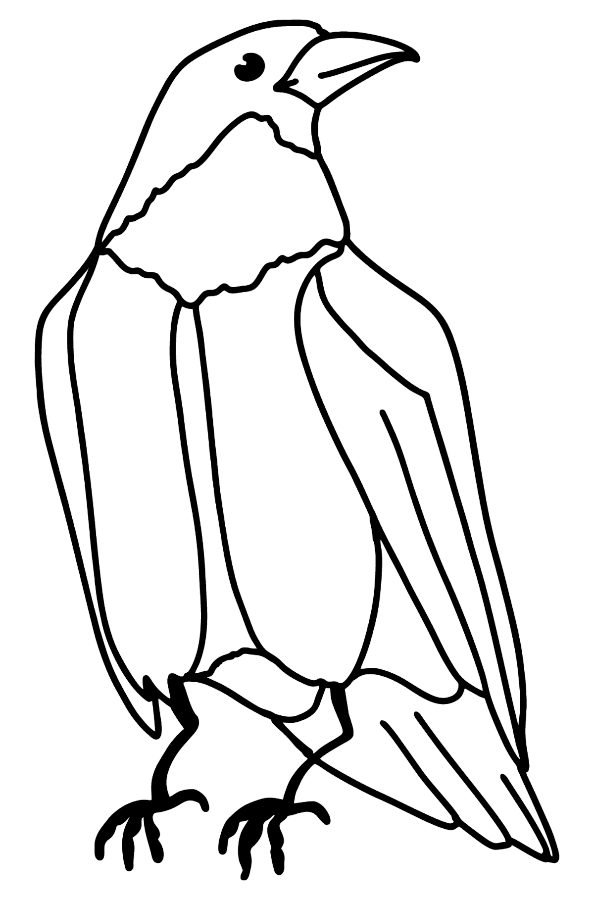 Coloriage - Corbeau intelligent - Coloriages pour les Enfants