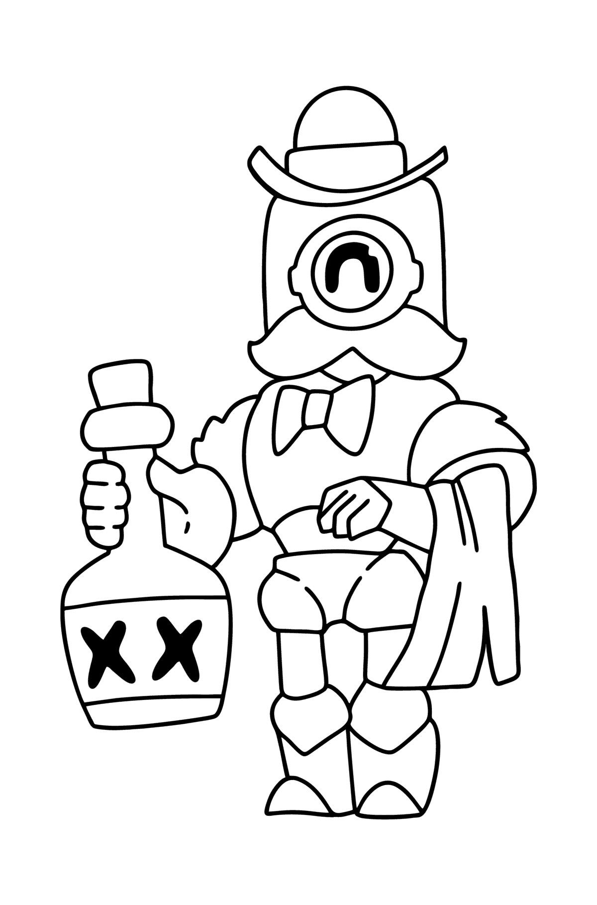 Brawl Stars Barley coloring page - Coloring Pages for Kids