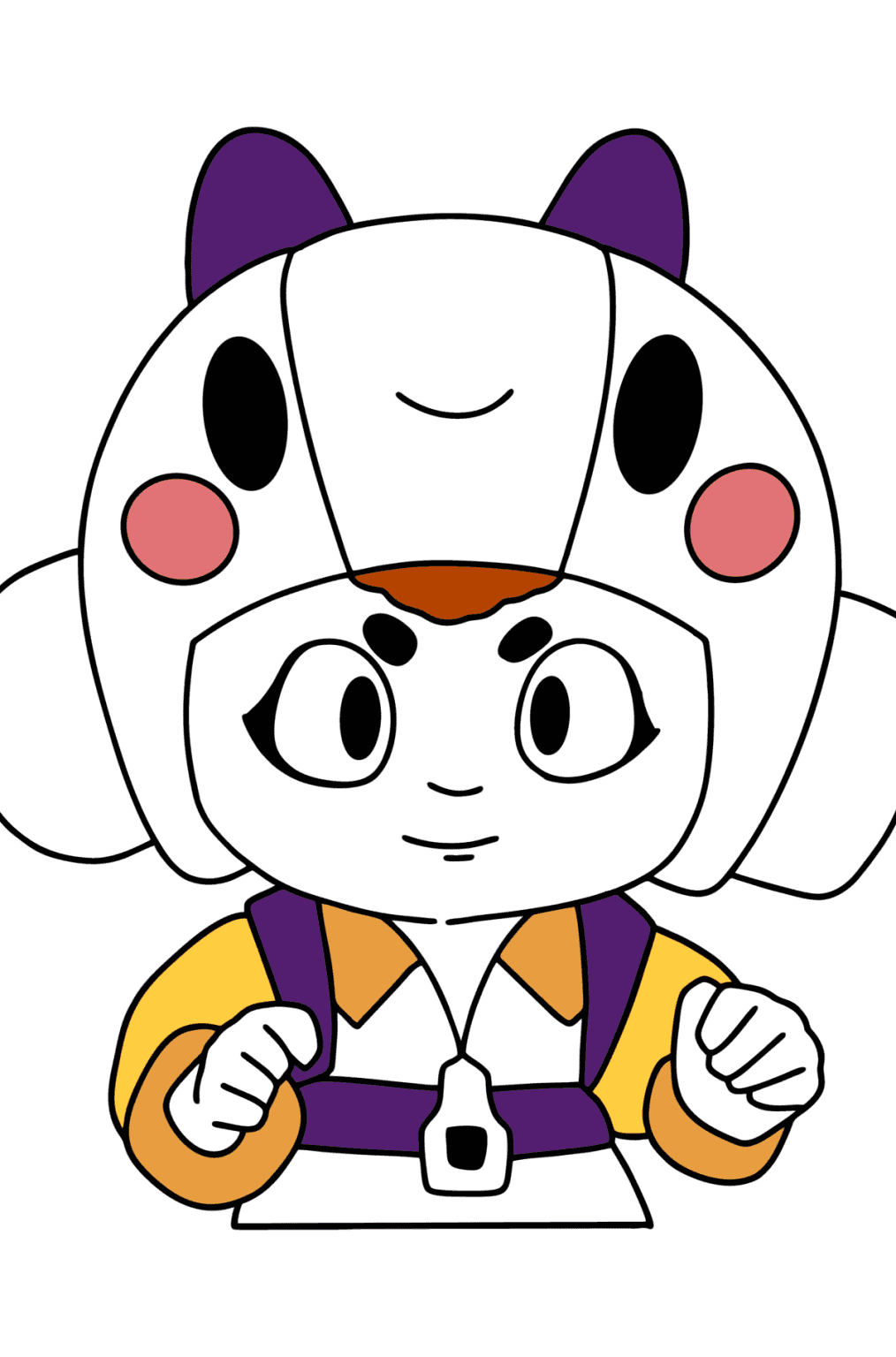 Brawl stars frank coloring page online and print for free 