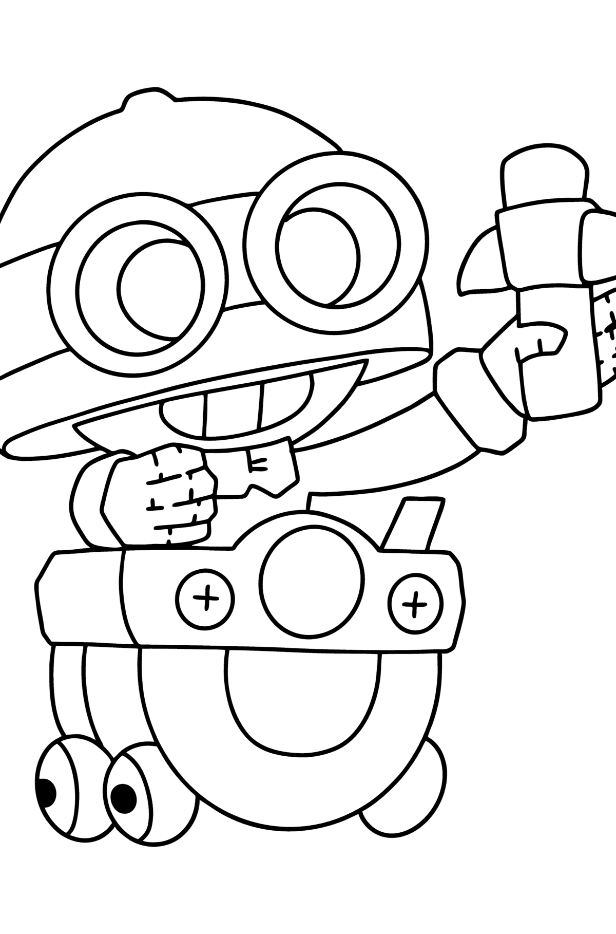 Brawl Stars Carl coloring page - Coloring Pages for Kids