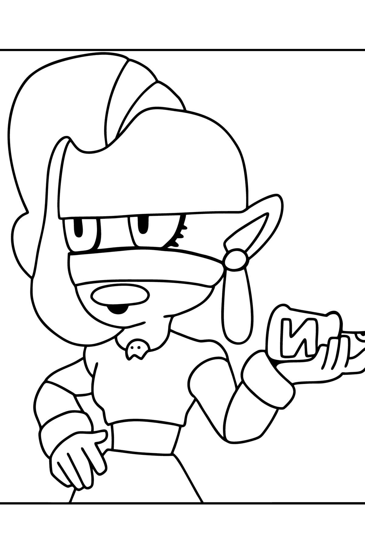 Brawl Stars Emz coloring page - Coloring Pages for Kids