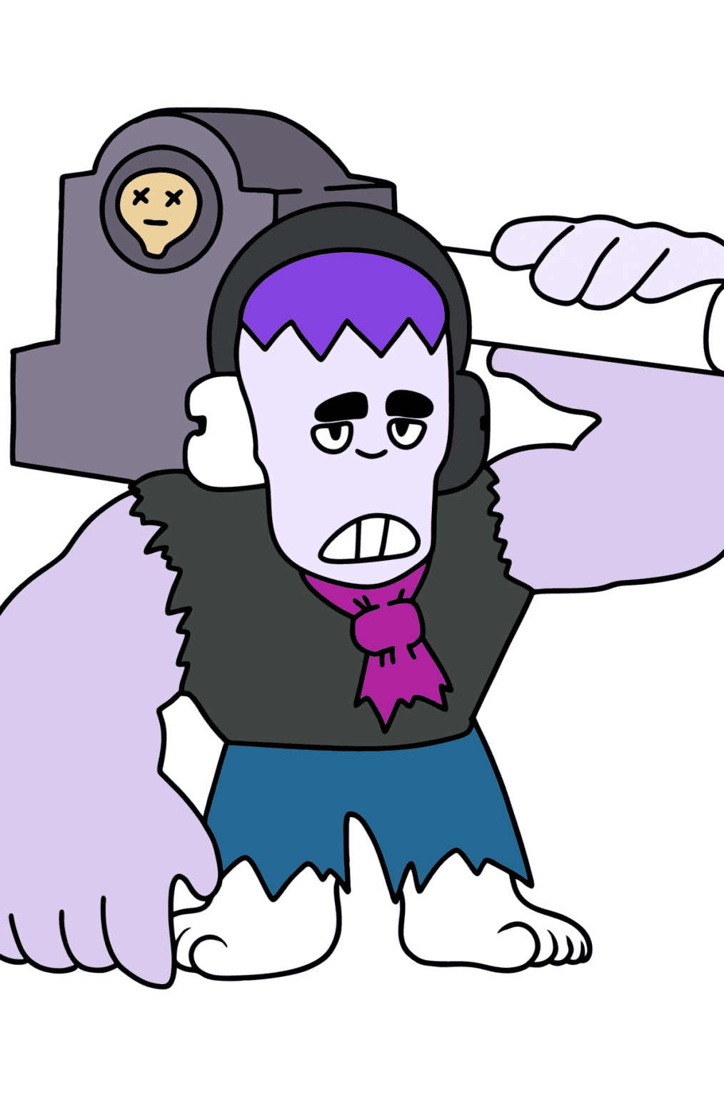 Brawl Stars Edgar coloring page ♥ Online and Print for Free!
