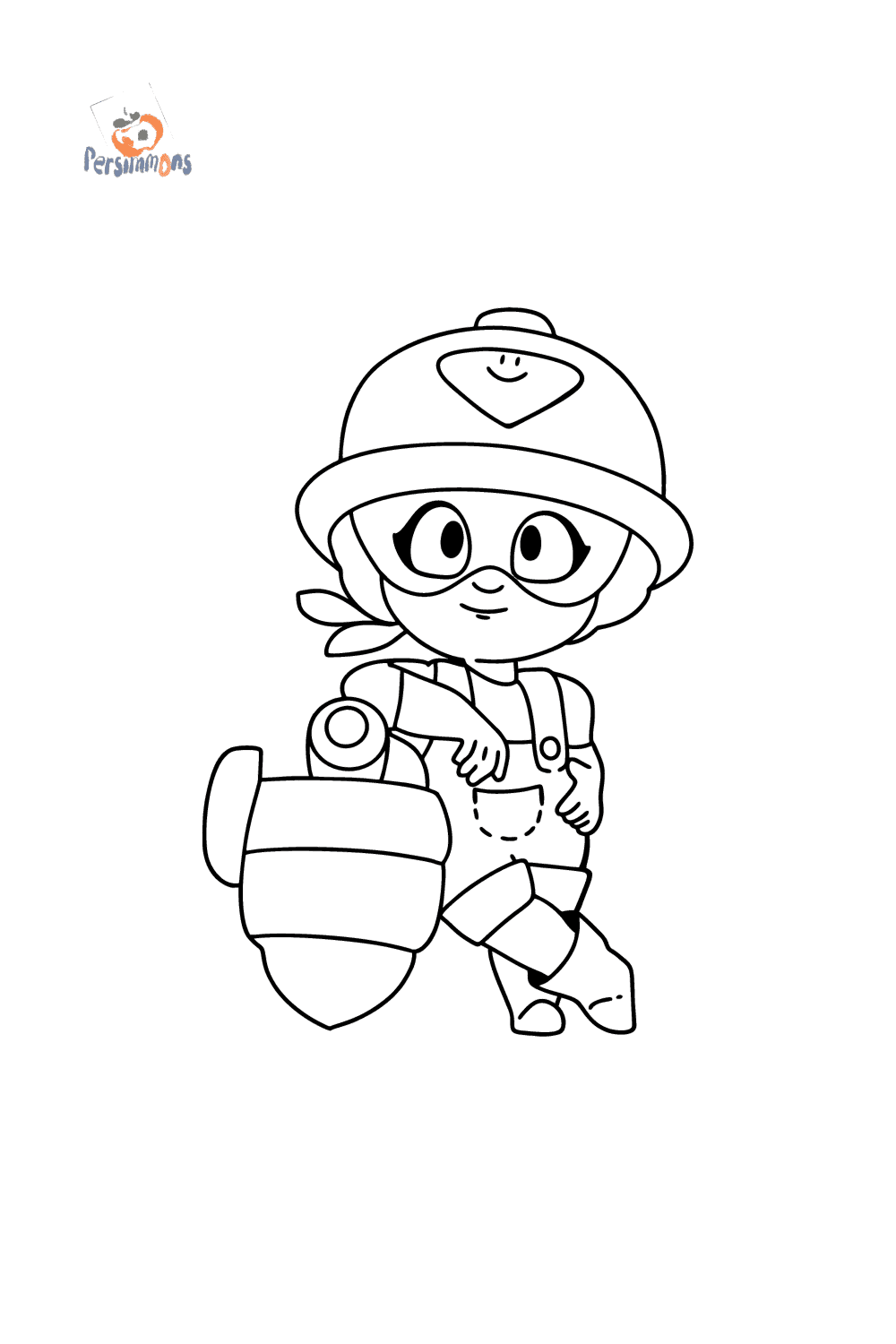 Brawl Stars Jacky coloring page ♥ Online and Print for Free!