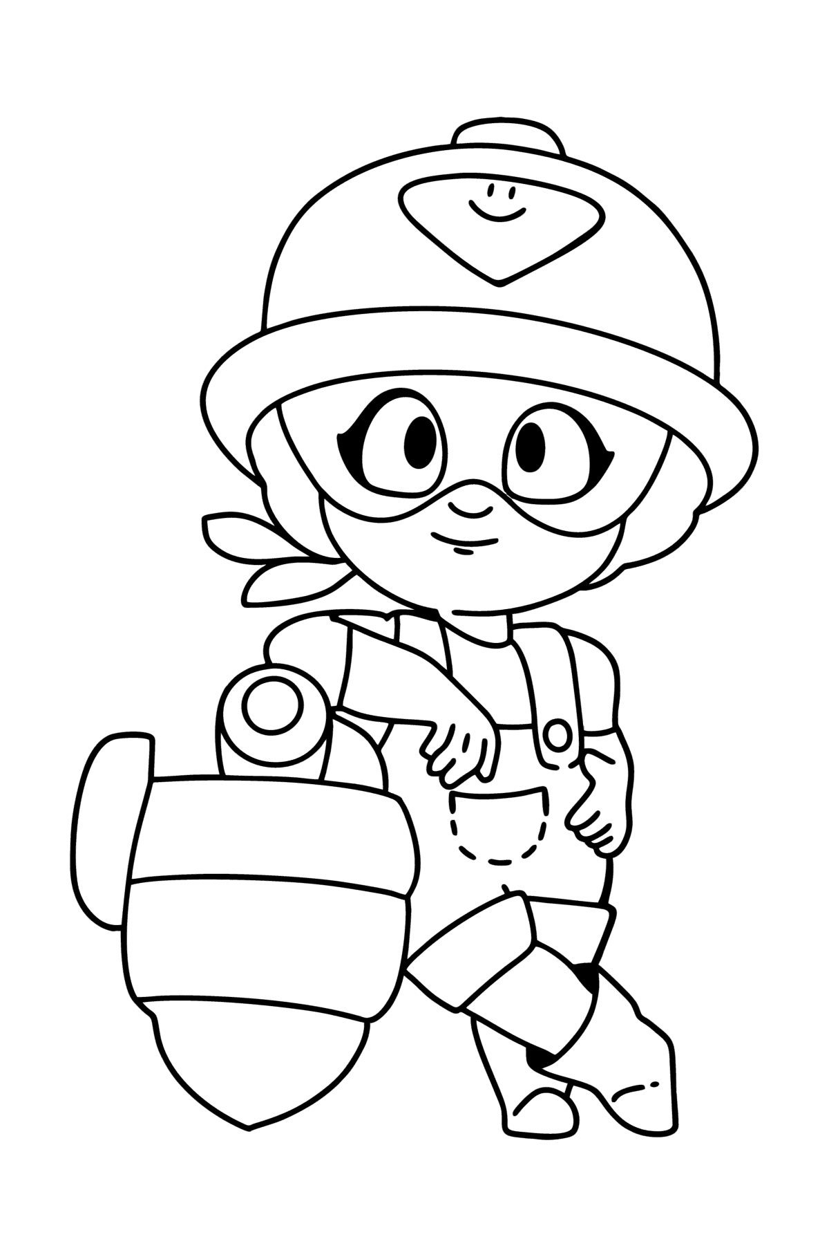 Brawl Stars Jacky coloring page - Coloring Pages for Kids