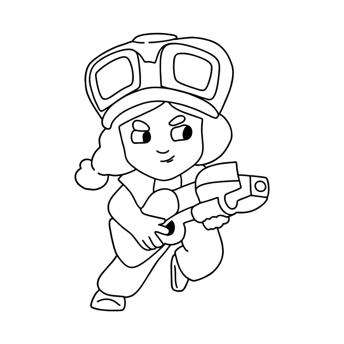 Brawl Stars Jessie coloring page ♥ Online and Print for Free!