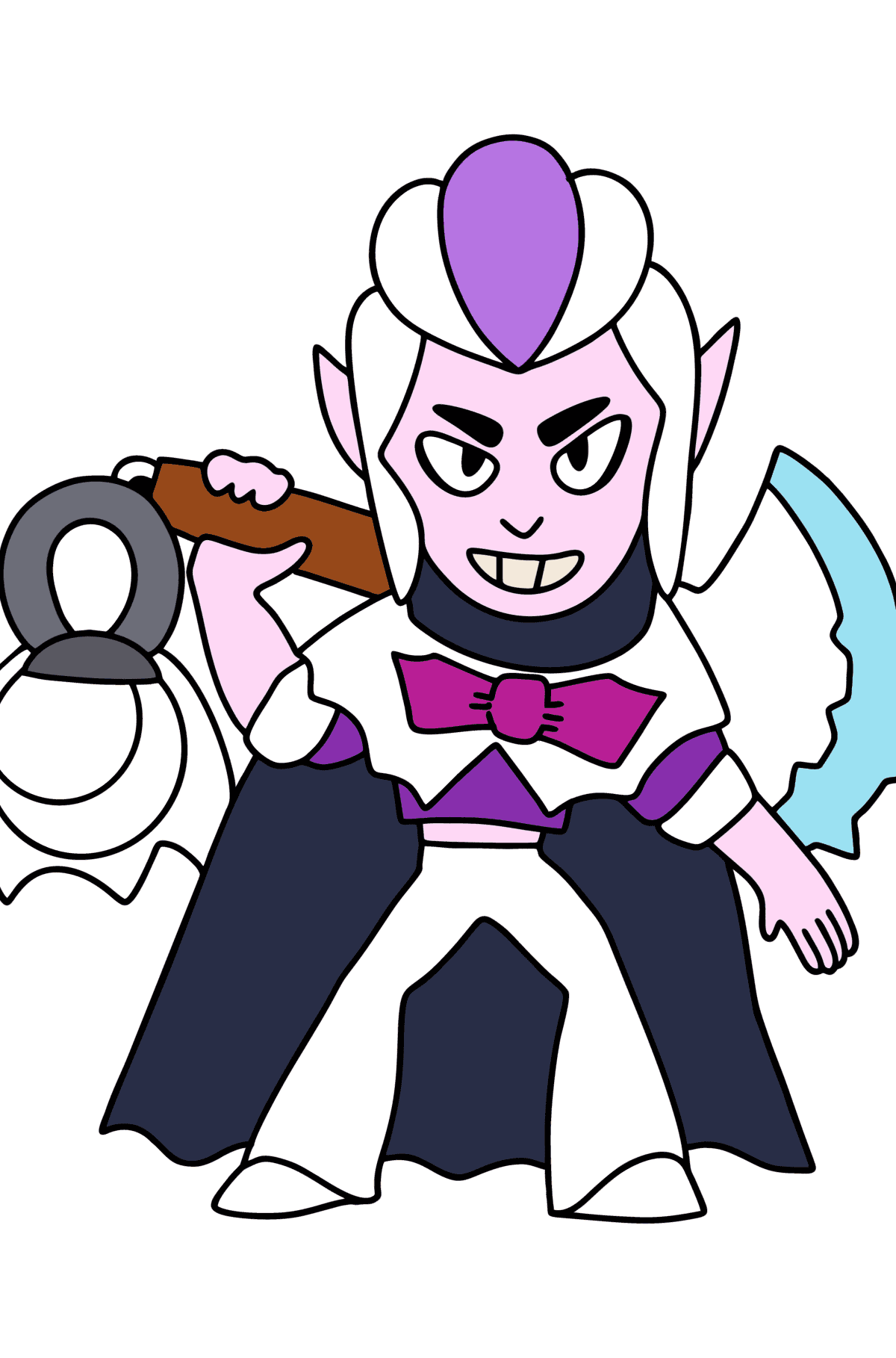 Brawl Stars Mortis coloring page - Coloring Pages for Kids
